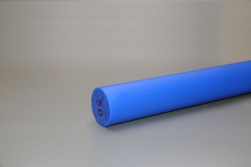 Капролон стержень Ф 50 мм MC 901 BLUE (1000 мм, 2,5 кг) синий Китай