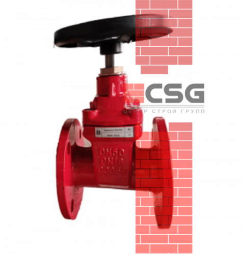 Задвижка чугунная тип МЗВГ 30ч39р Ду100 Ру16  150C открытая гайка Китай, DN 100