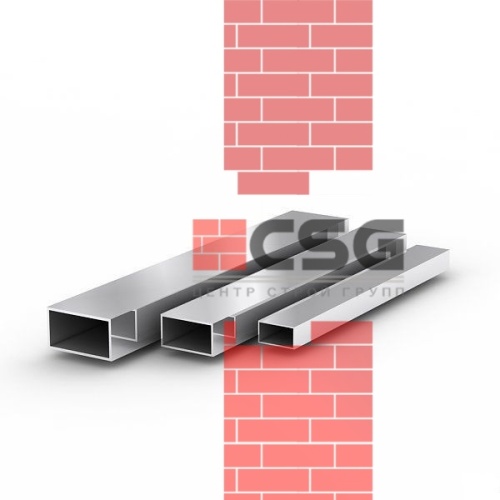 Трубы нержавеющие электросварные ЭСВ прямоугольные 30х10х1.5 матовая, длина 6 м, марка AISI 304 (08Х18Н10)