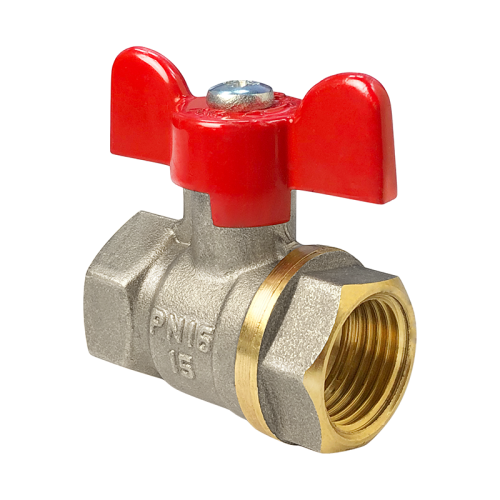 Кран шаровой латунь Стандарт 220 Ду40 Ру16 ВР полнопроходной рычаг ГАЛЛОП 103192 арт.1213322 CDEK