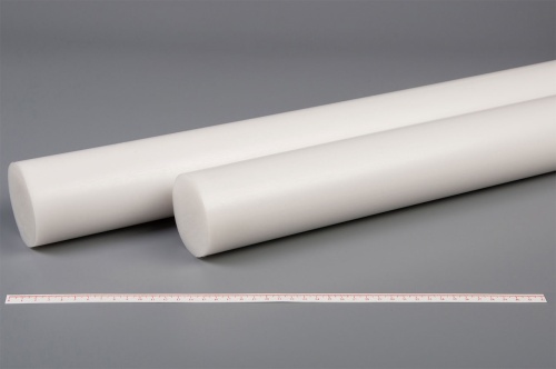Полиацеталь стержень Ф 70 мм ПОМ-С (1000 мм, 6,0 кг) белый